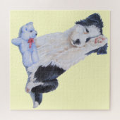 Niedliche Hundebranche Puzzle (Horizontal)