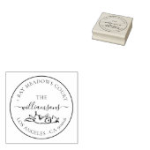 Niedliche Hundefamilie Elegante benutzerdefinierte Gummistempel (Stempel)
