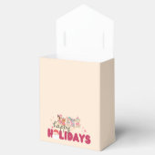 Niedliche Hundefamilie oder -betrieb Flat Holiday Geschenkschachtel (Geöffnet)