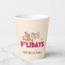 Niedliche Hundefamilie oder -betrieb Flat Holiday