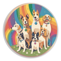 Niedliche Hundefamilie