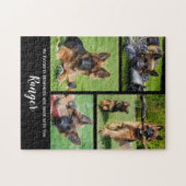 Niedliche Hundefoto-Collage - Personalisiertes Fot Puzzle (Horizontal)