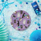 Niedliche Hundefressen zum Geburtstag Pappteller (Party)