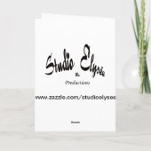 Niedliche Hundefreundschaftskarte Dankeskarte (Rückseite)