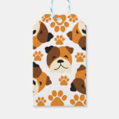 Niedliche Hundegesicht Geschenkanhänger (Vorderseite)