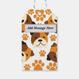 Niedliche Hundegesicht Geschenkanhänger