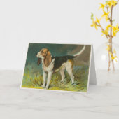 Niedliche Hundegrüße mit süßem Beagle-Druck Karte (Gelbe Blume)