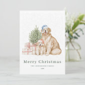 Niedliche Hundegrüte Weihnachten (Stehend Vorderseite)