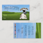 Niedliche Hundehaustier-Geschäfts-Karten Visitenkarte (Vorne/Hinten)