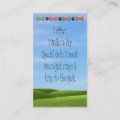 Niedliche Hundehaustier-Geschäfts-Karten Visitenkarte (Rückseite)