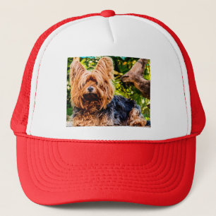 Niedliche Hundehaustier Yorkie Truckerkappe