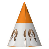 Niedliche Hundekinder Moderner individuelle Name Partyhütchen (Rückseite)