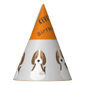 Niedliche Hundekinder Moderner individuelle Name Partyhütchen (Links)