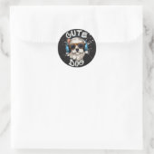Niedliche Hundekleber Runder Aufkleber (Tasche)