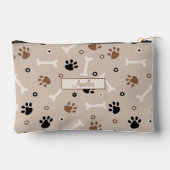 Niedliche Hundekuchen und Knochenstücke und indivi Zubehörtasche (Rückseite)