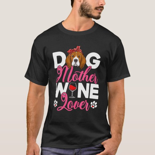 Niedliche Hundemutter Lover Beagle Muttertag T-Shirt (Vorderseite)