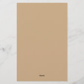 Niedliche Hundenstationerie (Lined) Briefpapier (Rückseite)