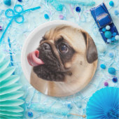 Niedliche Hundepapier-Teller 4 Pappteller (Party)