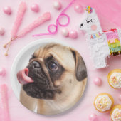 Niedliche Hundepapier-Teller 4 Pappteller (Party)