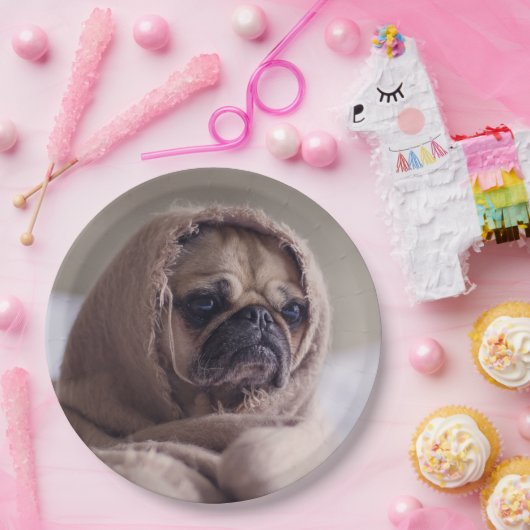 Niedliche Hundepapier-Teller 8 Pappteller (Party)