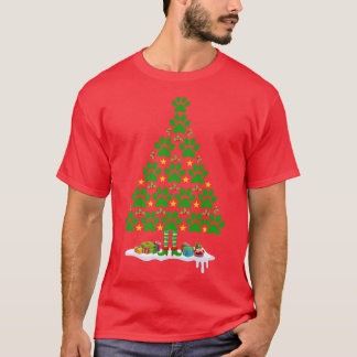 Niedliche Hundepferde drucken Weihnachtsbaum für H T-Shirt