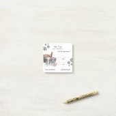 Niedliche Hundepflegen Verabredung Posten-it® Post-it Klebezettel (Auf Schreibtisch)