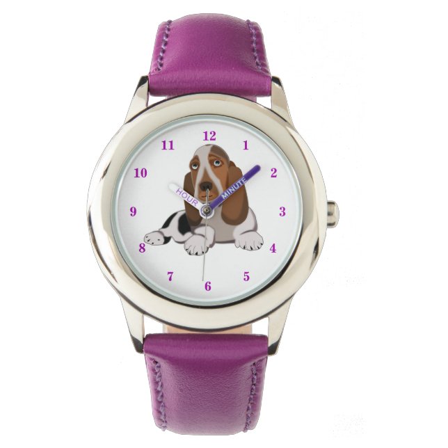 Niedliche Hundeschau Armbanduhr (Vorderseite)