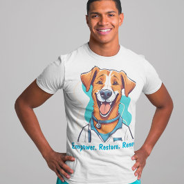 Niedliche Hundeschenke für Physiotherapeuten Ärzte T-Shirt