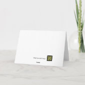 Niedliche Hundeschlittenkarte Karte (Rückseite)