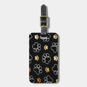 Niedliche Hundetatzen Gepäckanhänger (Vorderseite vertikal)