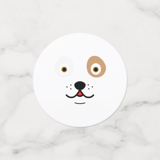 Niedliche Hundewand Konfetti (Klein Vorderseite)