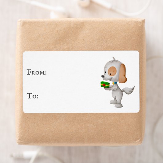 Niedliche Hundeweihnachtszeit bis Sticker (Insitu)