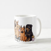 Niedliche Hundezucht Kaffeetasse (VorderseiteRechts)