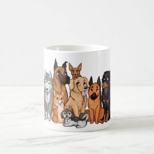 Niedliche Hundezucht Kaffeetasse (Mittel)