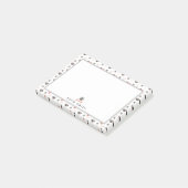 Niedliche Hundezucht Post-it Klebezettel (angewinkelt)