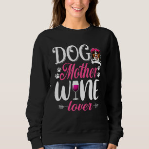 Niedliche Hundin Mutter Wein Berner Berg Hundelmut Sweatshirt