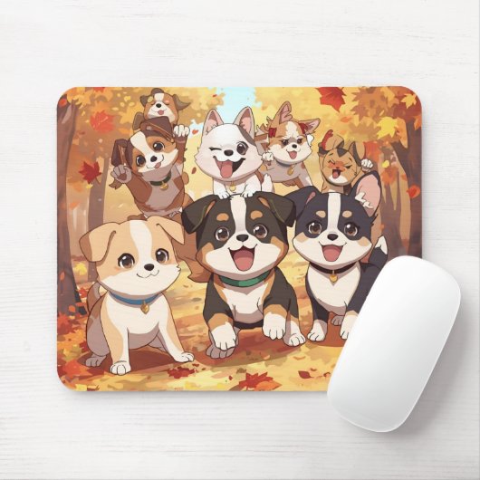 Niedliche Hundmousepad Mousepad (Mit Mouse)