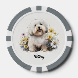 Niedliche Hundserkennung - Coton de Tulear Pokerchips