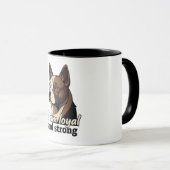 Niedliche Hundserkennung | Personalisierter Pet Lo Tasse (VorderseiteRechts)