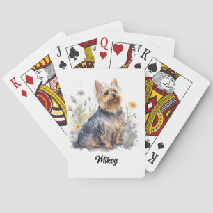 Niedliche Hundserkennung - Silky Terrier Spielkarten