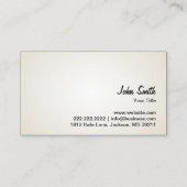 Niedliche Hundskarte Visitenkarte (Rückseite)