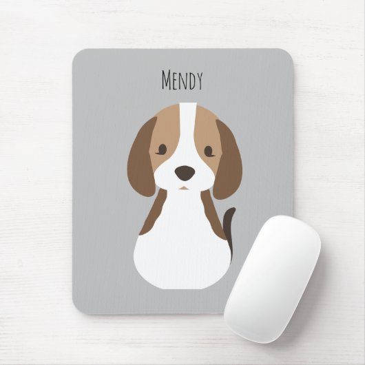 Niedliche Hundsmuster Mousepad (Mit Mouse)