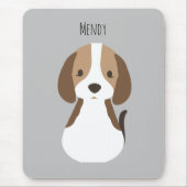 Niedliche Hundsmuster Mousepad (Vorne)