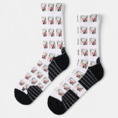 Niedliche Hundsmustersocken Socken (Links)