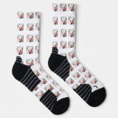 Niedliche Hundsmustersocken Socken (Rechts)