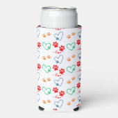 Niedliche HUNZZEICHEN UND LIEBE HARTEN Selters Dosenkühler (Seltzer Vorderseite)