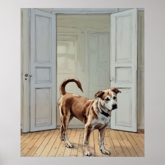 Niedliche Husky Puppy Print, Value Poster Paper (M