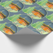 Niedliche Hütte Geschenkpapier (Ecke)