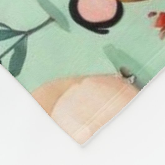 Niedliche Hütte Kern-Grünfeld Magnetische Rahmen Fleecedecke (Ecke)