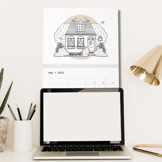 Niedliche Hütten jedes Jahr Farbe Ihre Kalender